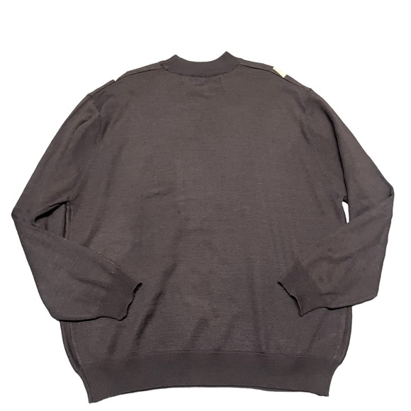 Brown Checkered Wool Sweater - Picture 3 of 9